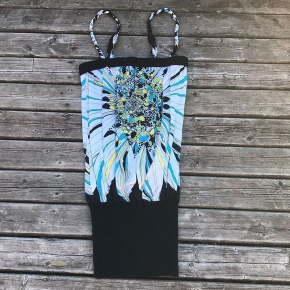 BEBE Silk/Spandex Printed Dress - Picture 2 of 9